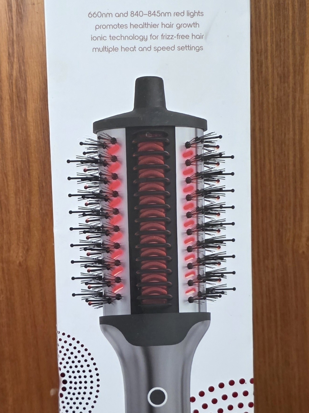 SLF Red Light 5-in-1Red Ionic Hot Air Round Brush for Women - Hair Styling Brush